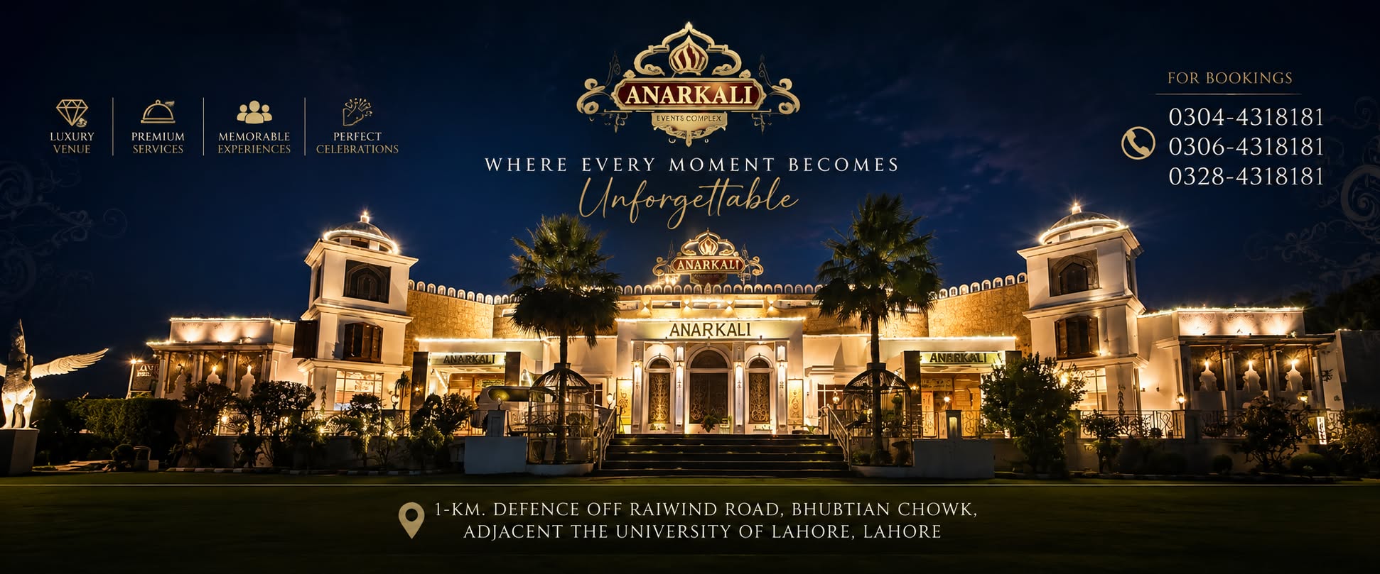 Anarkali Events Complex wedding venue in Lahore