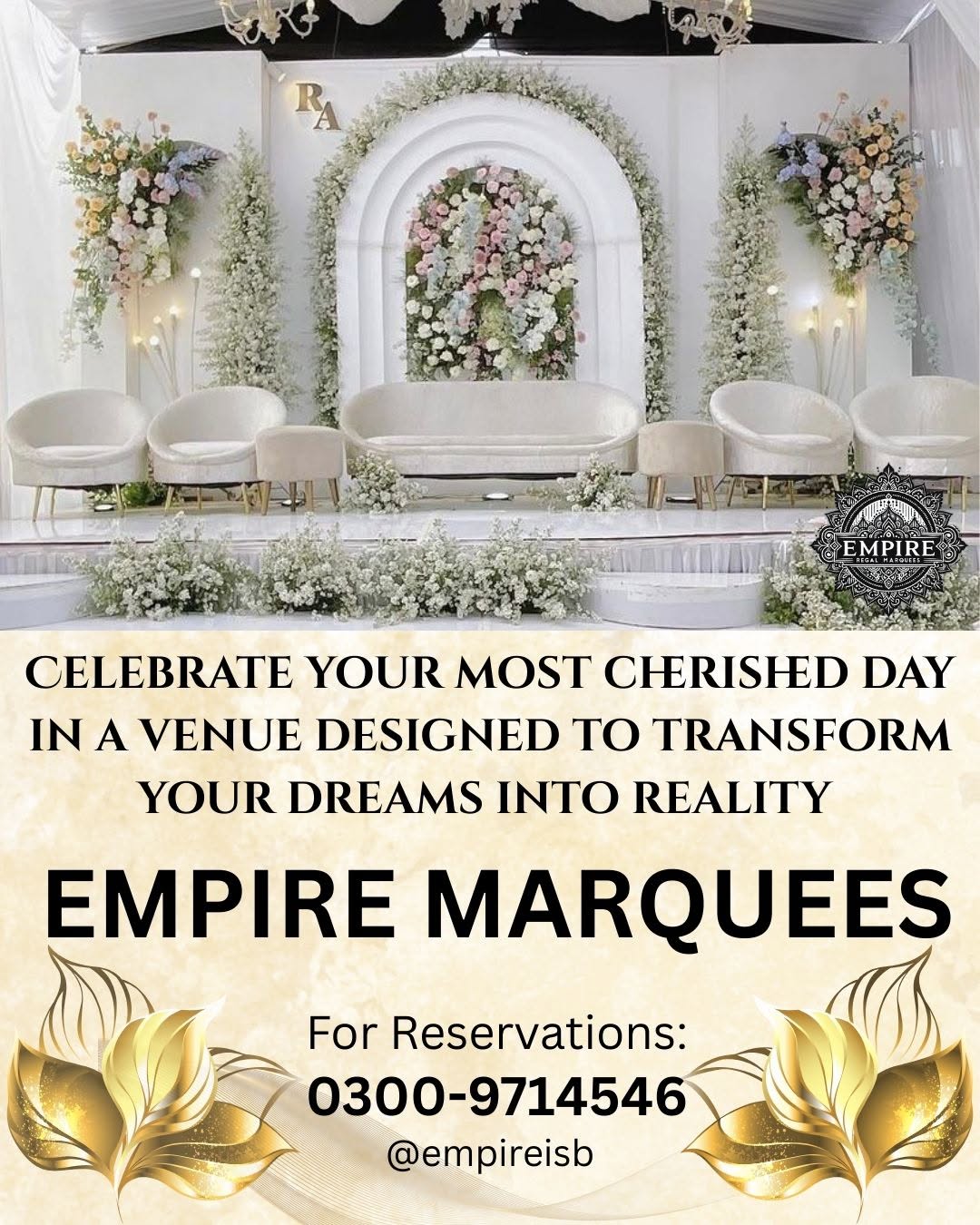 Empire Marquee wedding venue in Islamabad — photo 1
