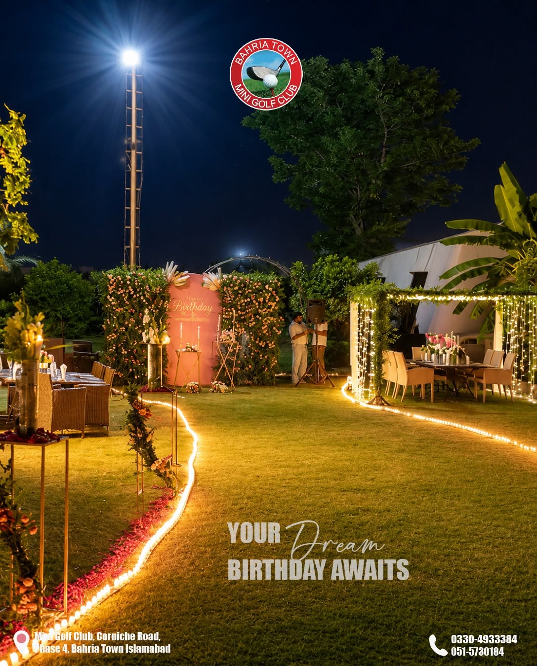 Mini Golf Club wedding venue in Islamabad