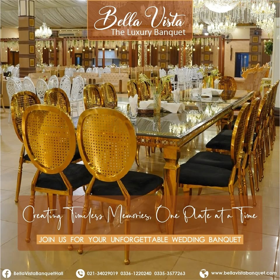 Bella Vista Banquet wedding venue in Karachi — photo 1