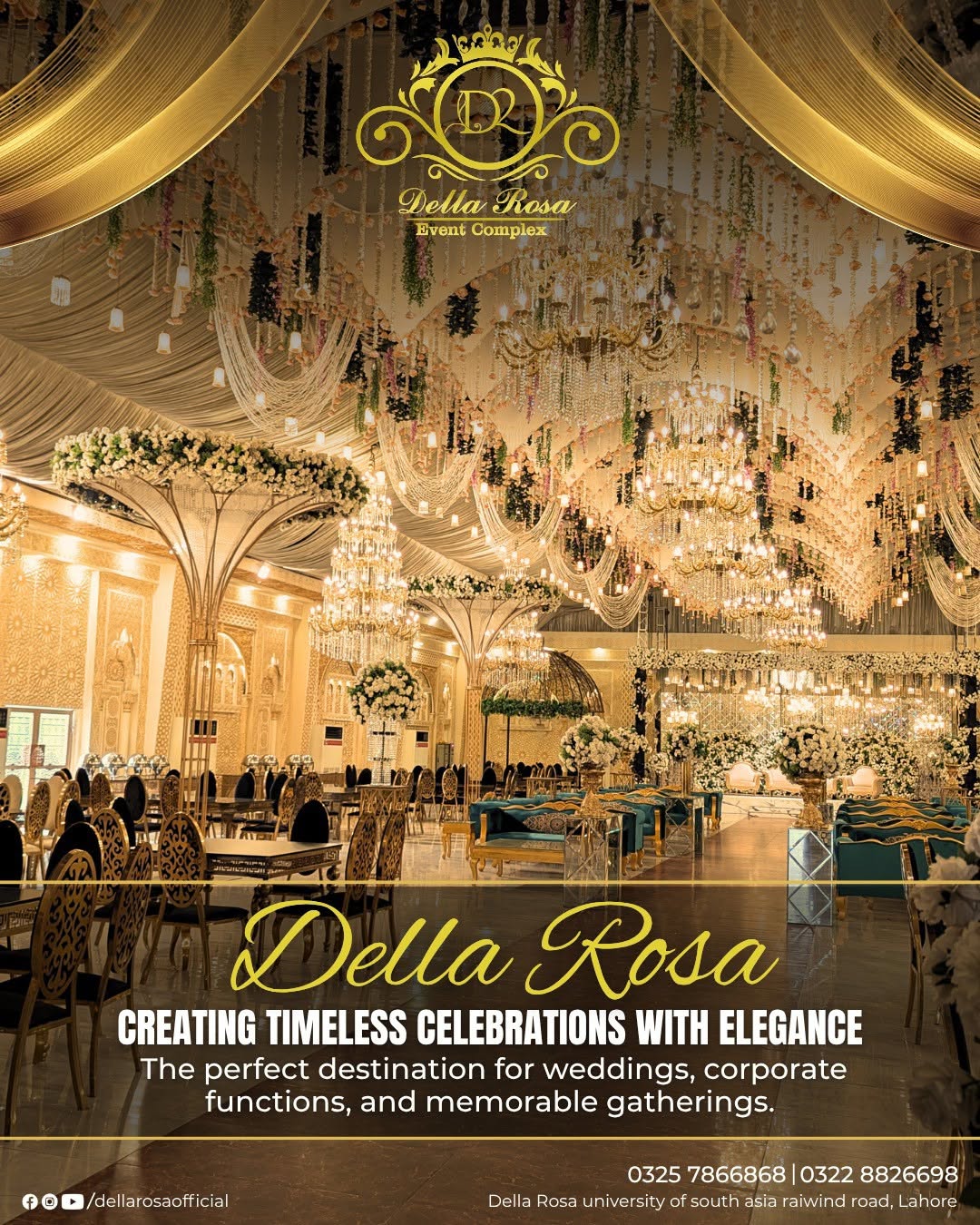 Della Rose Event Complex and Farmhouse wedding venue in Lahore