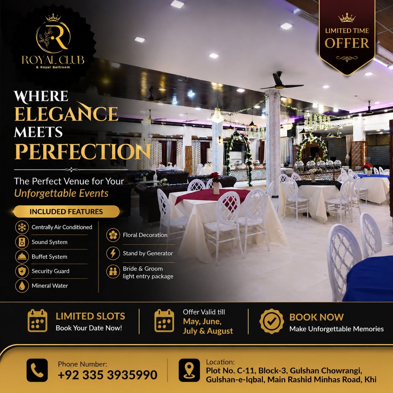 Royal Club and Royal Ballroom wedding venue in Karachi — photo 3