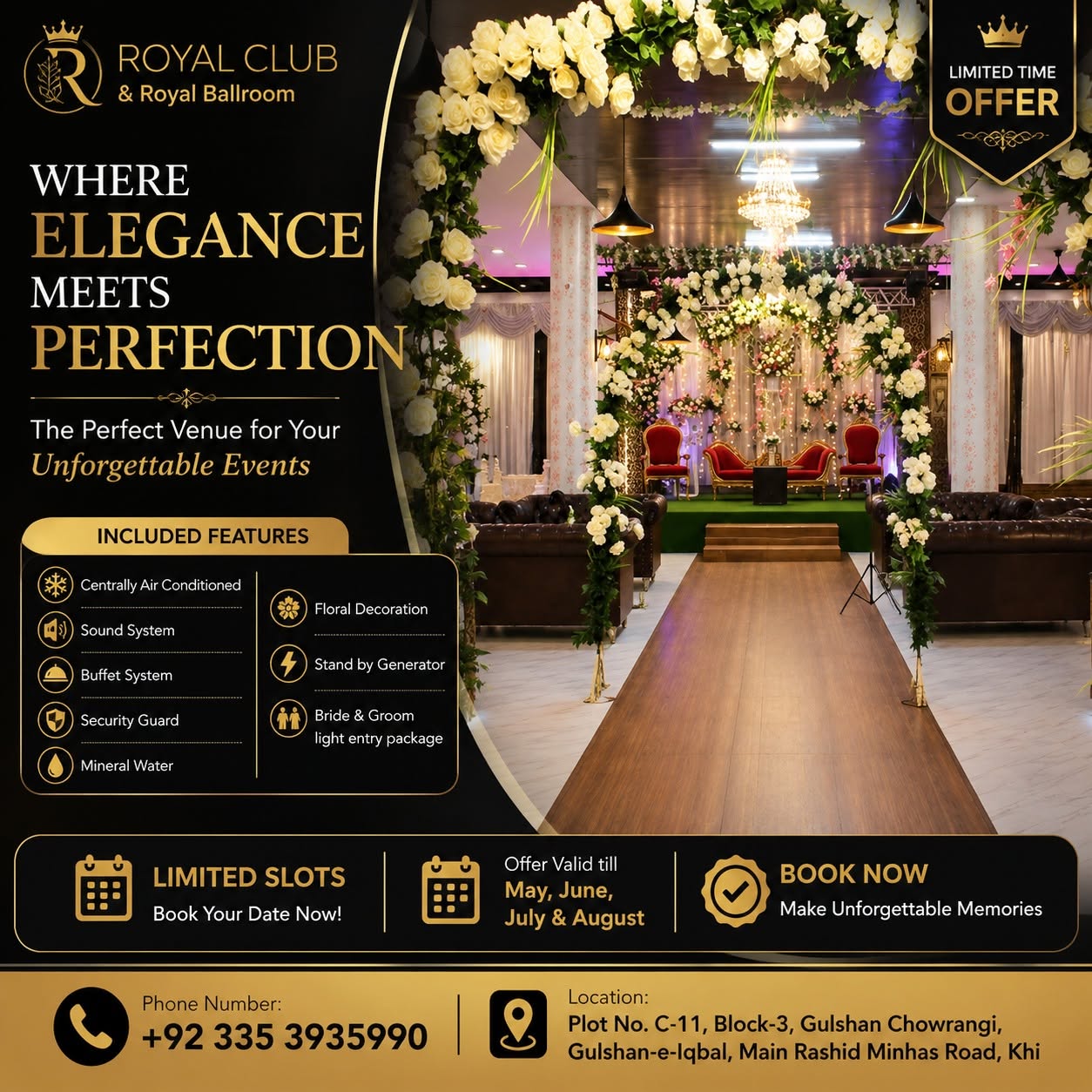 Royal Club and Royal Ballroom wedding venue in Karachi — photo 2