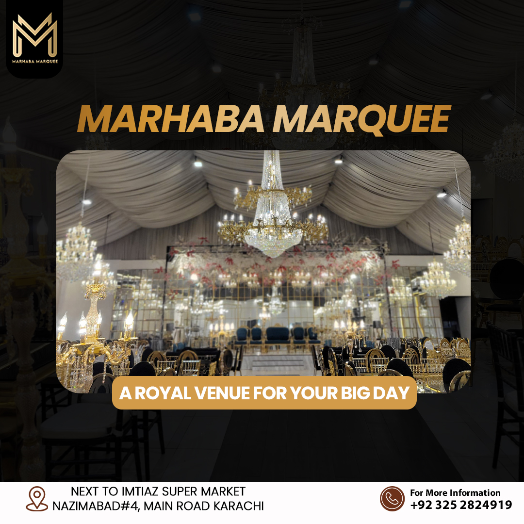 Marhaba Marquee wedding venue in Karachi — photo 2