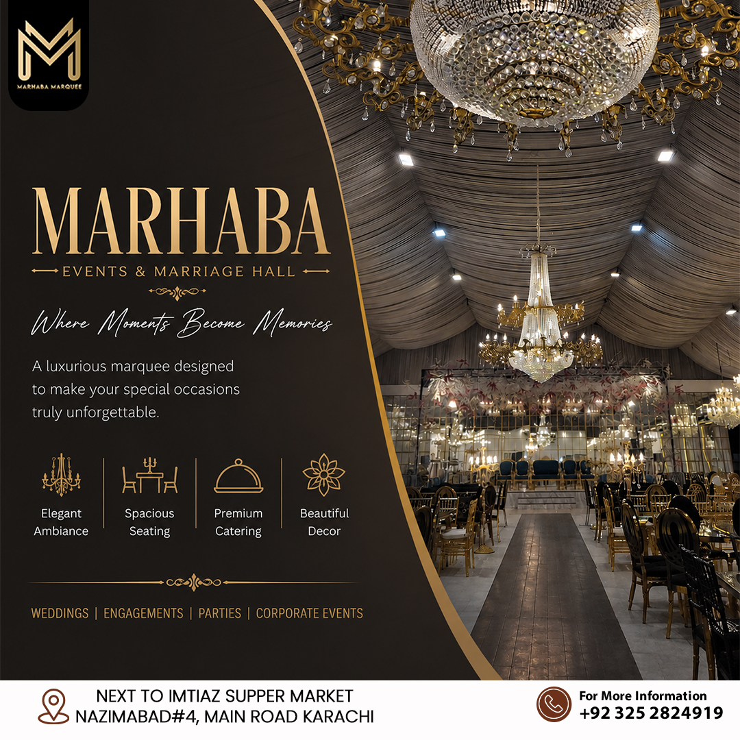 Marhaba Marquee wedding venue in Karachi — photo 3