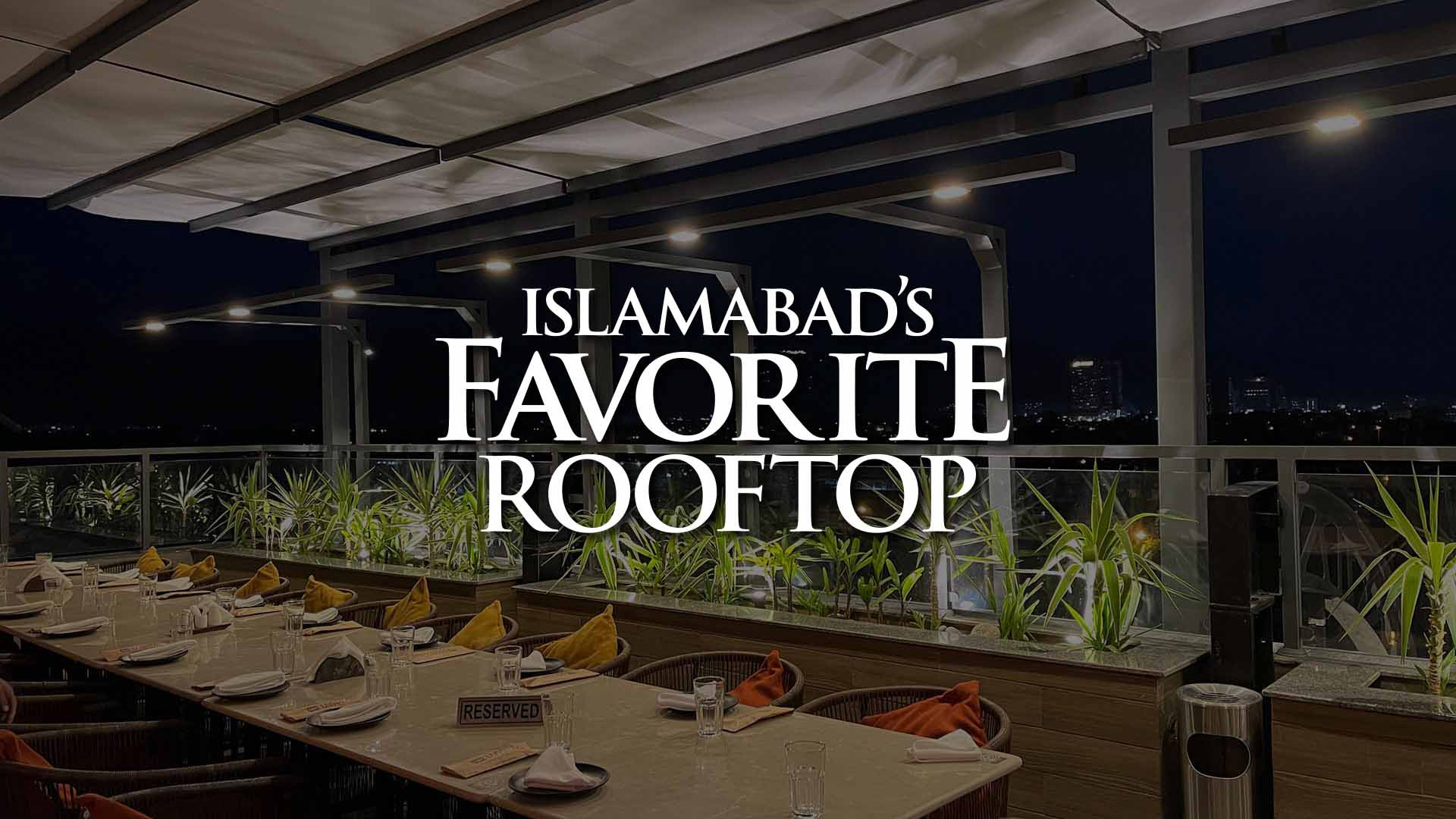 Hanif Rajput Rooftop wedding venue in Islamabad