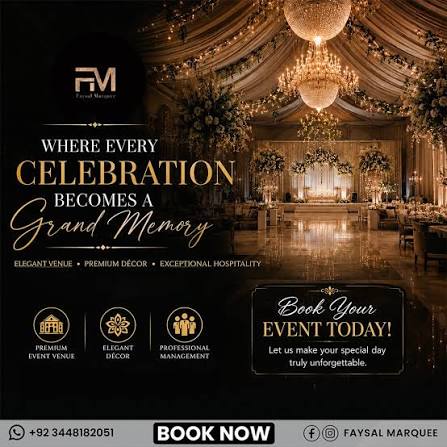 Faysal Marquee wedding venue in Karachi — photo 8