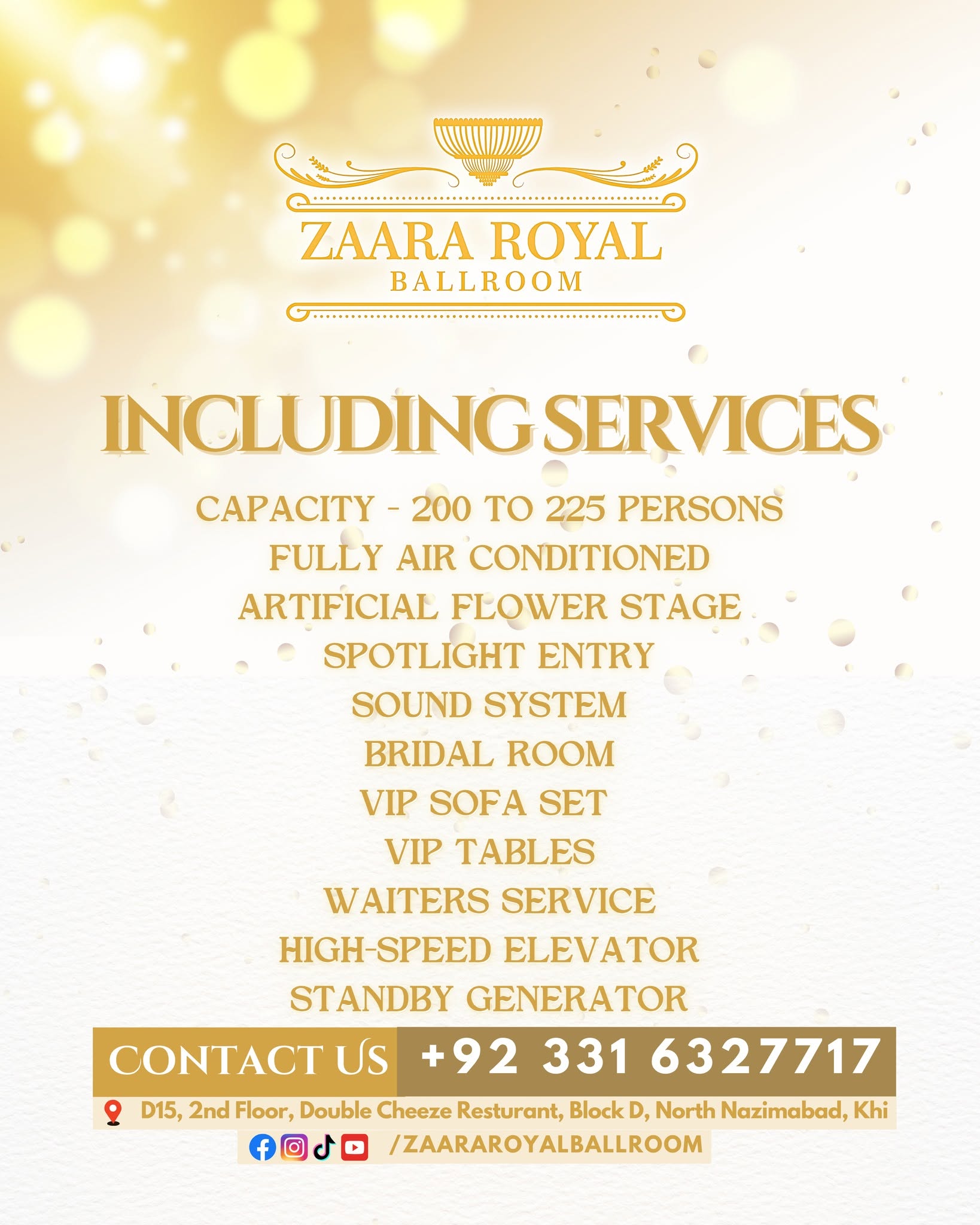Zaara Royal Ballroom wedding venue in Karachi — photo 1