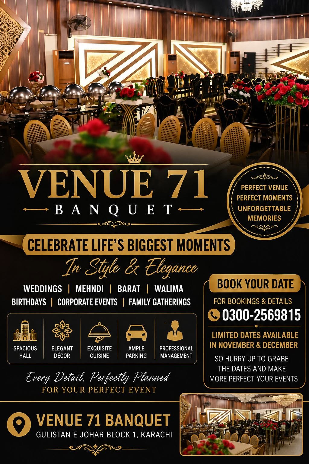Venue 71 Banquet wedding venue in Karachi — photo 1