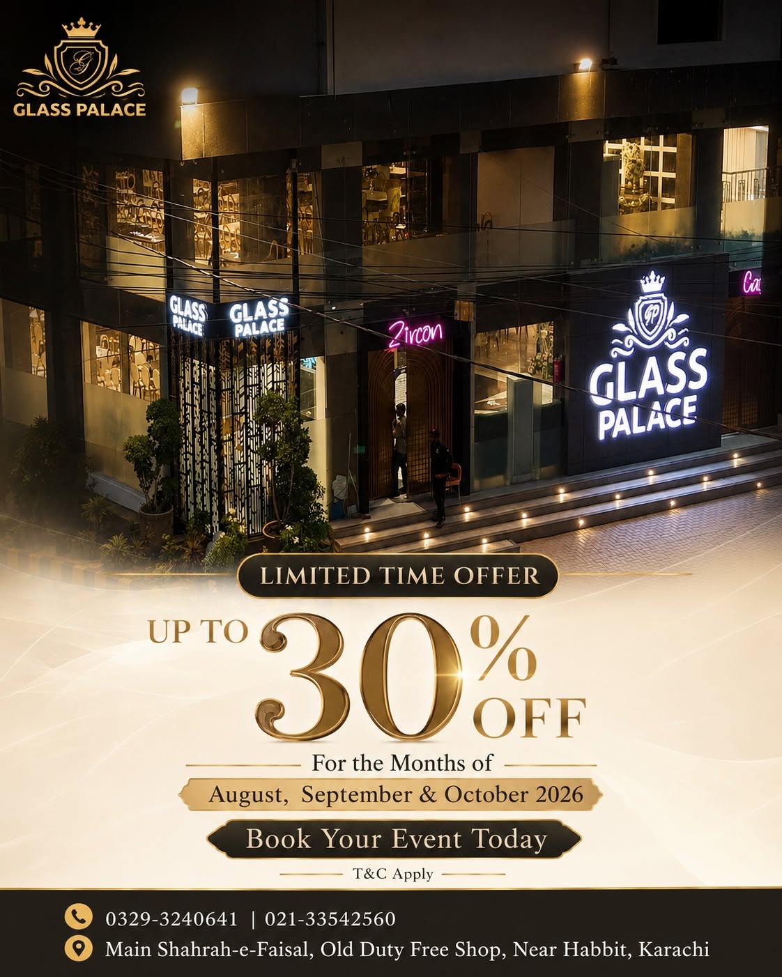 Glass Palace wedding venue in Karachi — photo 4