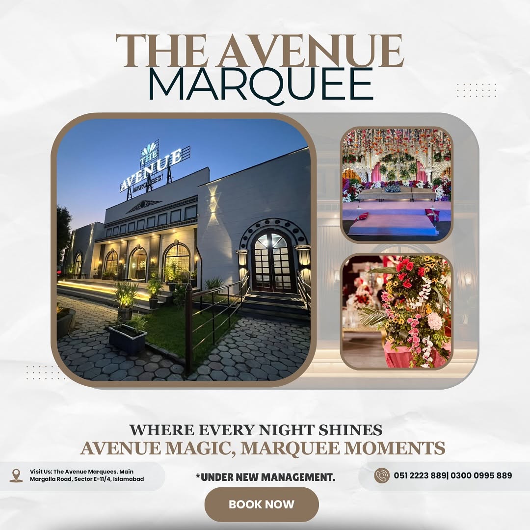 The Avenue Marquee wedding venue in Islamabad — photo 3