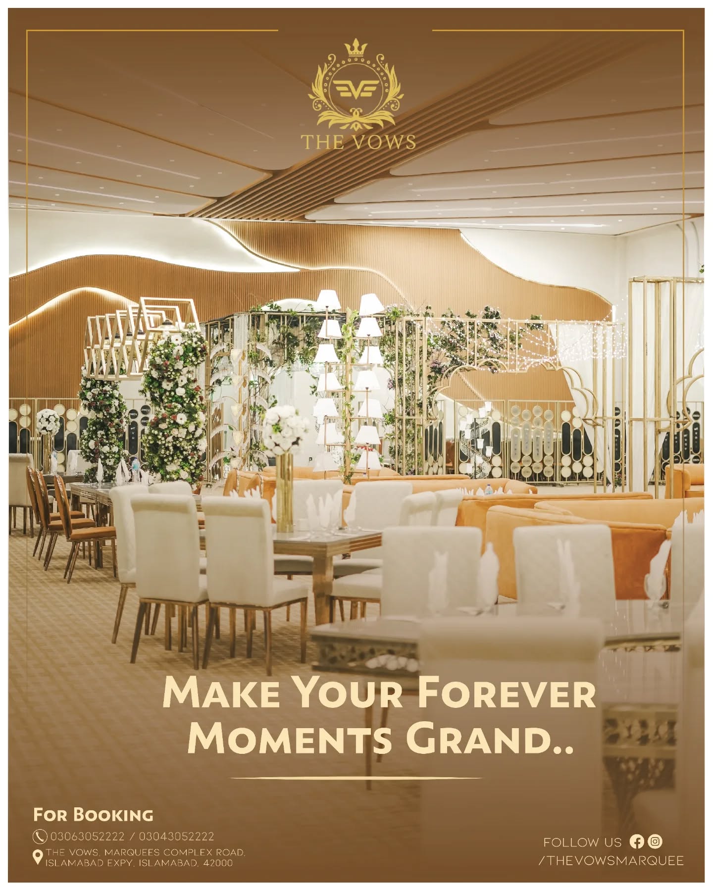 The Vows wedding venue in Islamabad — photo 1