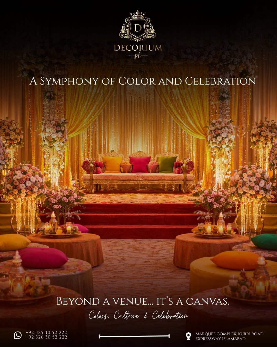 The Decorium Marquee wedding venue in Islamabad — photo 1