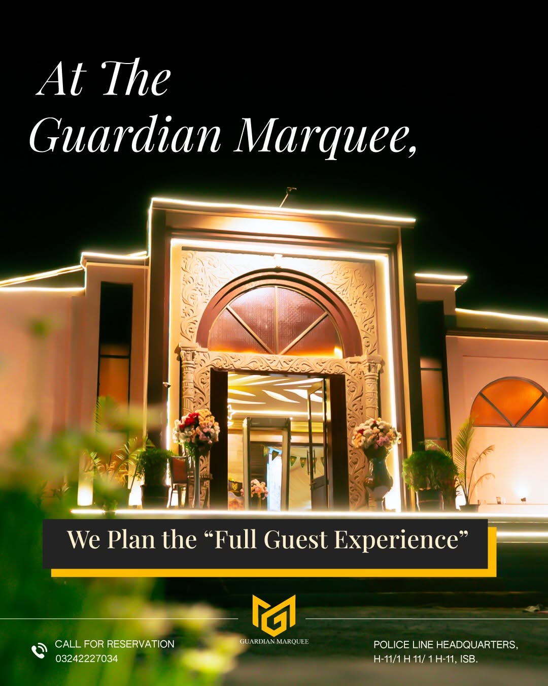 The Guardian Marquee wedding venue in Islamabad